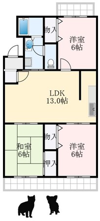 グランドール129の物件間取画像